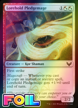 x1 Lorehold Pledgemage STX MTG 201/275 FOIL COMMON M/NM 1x - Image 1