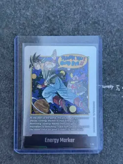 E-90 Silver Energy Marker Dragon Ball Fusion World SB02 Manga Booster 02 NM-MT - Image 1