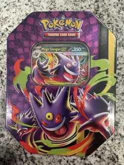 Pokemon TCG Mega Moonlit Tin Mega Gengar New Factory Sealed Collectors Promo Inc - Image 1