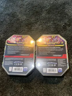 Pokemon TCG Mega Moonlit Tin Mega Gengar x1 & Mega Clefable x1 Factory Sealed - Image 2