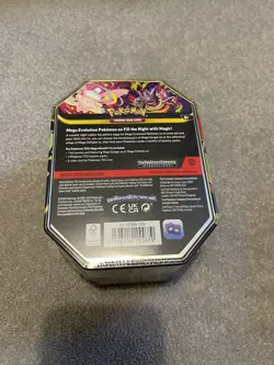 Pokemon TCG Mega Moonlit Tin Mega Gengar Factory Sealed - Image 2