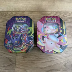 Pokemon TCG Mega Gengar Moonlit Tin & Mega Clefable Moonlit Tin - Factory Sealed - Image 1