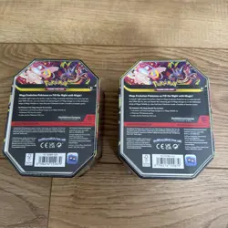 Pokemon TCG Mega Gengar Moonlit Tin & Mega Clefable Moonlit Tin - Factory Sealed - Image 2