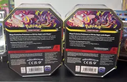Pokemon TCG Mega Moonlit Tin Mega Gengar & Mega Clefable PAIR | Factory Sealed - Image 2