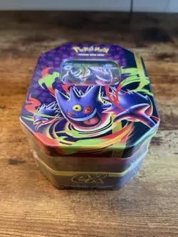 Pokemon TCG: Mega Gengar ex Moonlit Tin Factory Sealed - Image 2