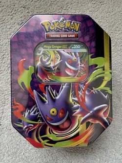 Pokemon TCG Mega Gengar EX Moonlit Tin New & Factory Sealed - Image 1