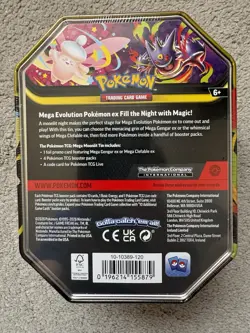 Pokemon TCG Mega Gengar EX Moonlit Tin New & Factory Sealed - Image 4