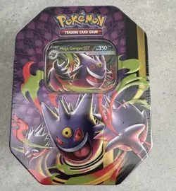 Pokemon TCG Mega Moonlit Gengar Tin - NEW AND FACTORY SEALED - Image 1