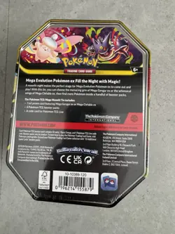 Pokemon TCG Mega Moonlit Gengar Tin - NEW AND FACTORY SEALED - Image 3