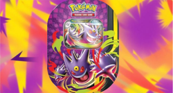 🌙👻 Pokemon Gengar Mega Moonlit Tin – Factory Sealed || TCG Boost Pack Tin 💜🔥 - Image 1