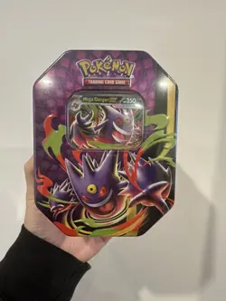 Mega Gengar Tin Pokemon TCG Factory Sealed (Mega Moonlit Tin) - Image 1