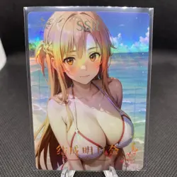 Asuna Yuuki SSR-015 Goddess Story Anime Waifu Card Foil Doujin Sword Art Online - Image 1