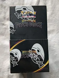 Pokemon Mega Evolution PITCH BLACK Half Booster Box 18 Packs - Sealed and New - Image 1