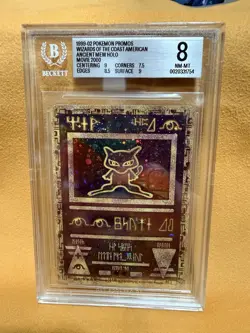 1999-02 Pokemon Promos 2000 Movie WotC American Ancient Mew BGS 8 - Image 1
