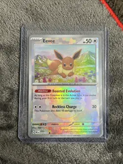 2025 Pokemon Card Eevee Master Ball Pattern 074/131 Prismatic Evolutions Holo - Image 1