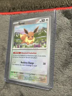 2025 Pokemon Card Eevee Master Ball Pattern 074/131 Prismatic Evolutions Holo - Image 4