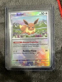 2025 Pokemon Card Eevee Master Ball Pattern 074/131 Prismatic Evolutions Holo - Image 5