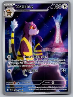 Watchog Holo Illustration Rare ME04: Chaos Rising 097/086 NM - Image 1