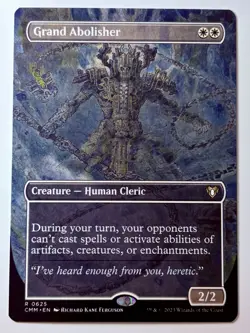 Mtg Magic: Grand Abolisher | Commander Masters 0625 Extended Art Non Foil - Image 1