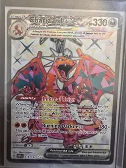 The Pokemon Company Pokemon TCG Charizard ex 215/197 Obsidian Flames Ultra Rare - Image 2