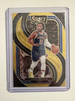 2024-25 Panini Select - Premier Level Jalen Brunson #151 Gold Glitter - Image 1