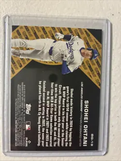 2025 Topps Update - Shohei Ohtani Topps Black Gold #BG-19 - Image 2