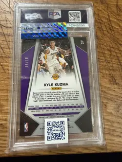 2017-18 Panini Mosaic Kyle Kuzma Gold Refractor Rookie #1/10 1/1 Psa 10 Gem Mint - Image 2