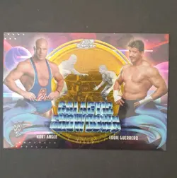 2026 Topps Chrome Cosmic WWE KURT ANGLE/EDDIE GUERRERO 27/50 GOLD REFRACTOR - Image 1