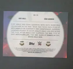 2026 Topps Chrome Cosmic WWE KURT ANGLE/EDDIE GUERRERO 27/50 GOLD REFRACTOR - Image 2