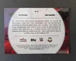 2026 Topps Chrome Cosmic WWE REY MYSTERIO/EDDIE GUERRERO #20/50 GOLD GALACTIC - Image 2
