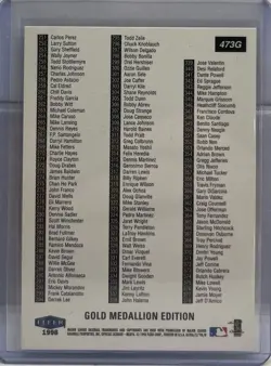 1998 Fleer Ultra - Ken Griffey Jr #473G Gold Medallion Edition SP - Image 2