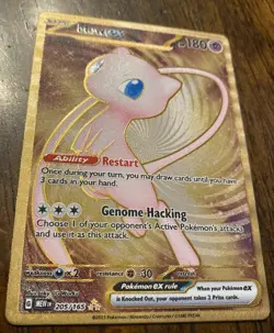Mew ex 205/165 151 Metal Card Gold Pokemon Card - Scarlet & Violet 151 - NM/M - Image 2