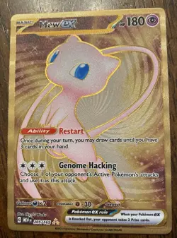 Mew ex 205/165 151 Metal Card Gold Pokemon Card - Scarlet & Violet 151 - NM/M - Image 4