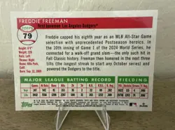 2025 Topps Chrome Platinum Freddie Freeman Gold Toile Refractor /50 Dodgers - Image 3