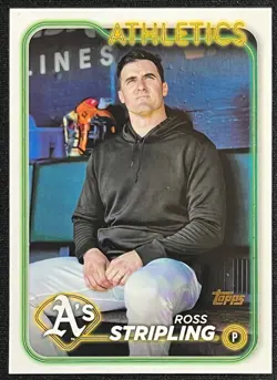 2024 Topps Series 2 Ross Stripling #608 Athletics Mirror Gold SSP - Image 1