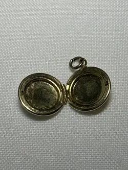Vintage Disney Mickey Mouse Earrings & Locket Charm Enamel Gold Tone - Image 4