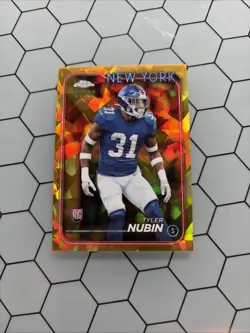 Tyler Nubian Topps Chrome Sapphire Gold /50 2024 Rookie Card - Image 1
