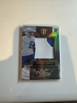 2024 Panini Gold Standard Anthony Gould RC Jumbo Platinum Patch Auto /75 #TB - Image 1