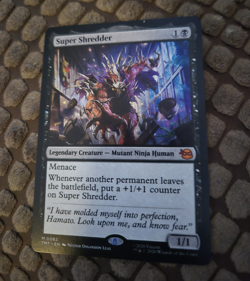 Wizards of the Coast Super Shredder M0083 TMNT Rare Regular MTG Black - Image 1