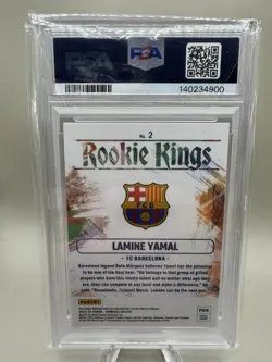 2023-24 Donruss FIFA Lamine Yamal the Rookies #25 PSA 9 - Image 2