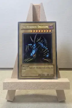 Tri-Horned Dragon LOB-000 Legend of Blue Eyes Ultra Rare Holo English - Image 1