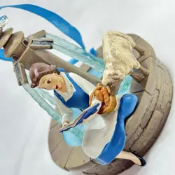 Disney Store Belle Fountain Musical Ornament Beauty And The Beast 2016 Tested - Image 4