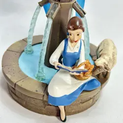Disney Store Belle Fountain Musical Ornament Beauty And The Beast 2016 Tested - Image 5