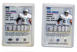 1999 Topps/Topps Chrome Season's Best Barry Sanders 2 of them SB27 - Image 2