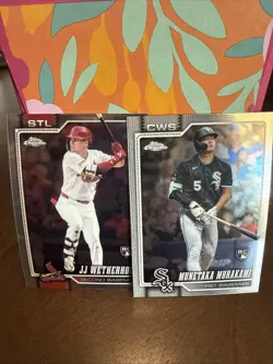 2026 Topps Chrome Munetaka Murakami RC And JJ Wetherholt CHW And STL (2) - Image 2