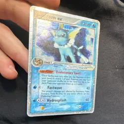 Nintendo Pokemon TCG Vaporeon ex Delta Species 110/113 Holo Ultra Rare 2005 - Image 3