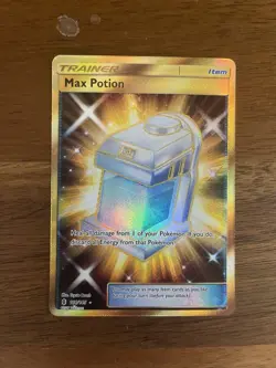 Pokemon TCG Max Potion Guardians Rising 164/145 Holo Secret Rare Card - Image 1