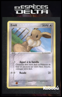 Carte Pokemon Evoli 69/113 Ex Especes Delta Bloc EX FR - Image 1