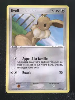 Carte Pokemon Evoli 69/113 Ex Especes Delta Bloc EX FR - Image 2
