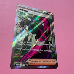 Atticus 133/131 NM Full Art Ultra Rare Prismatic Evolutions Pokemon Card English - Image 3